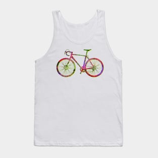 Cyclocross Bicycle Glitch Tank Top